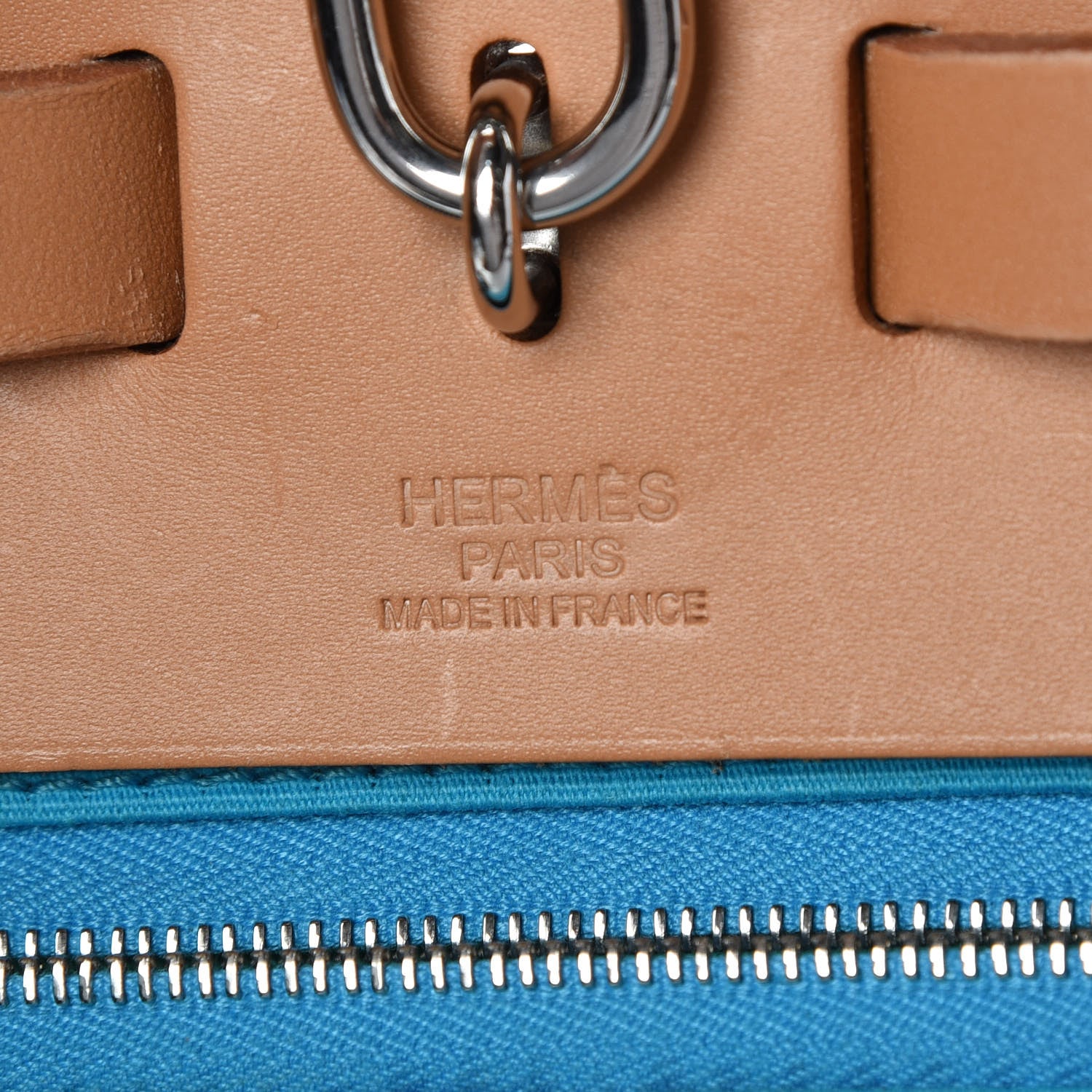 Hermes Toile Vache Hunter Herbag Zip 39 MM Bleu Azteque 8 of 13