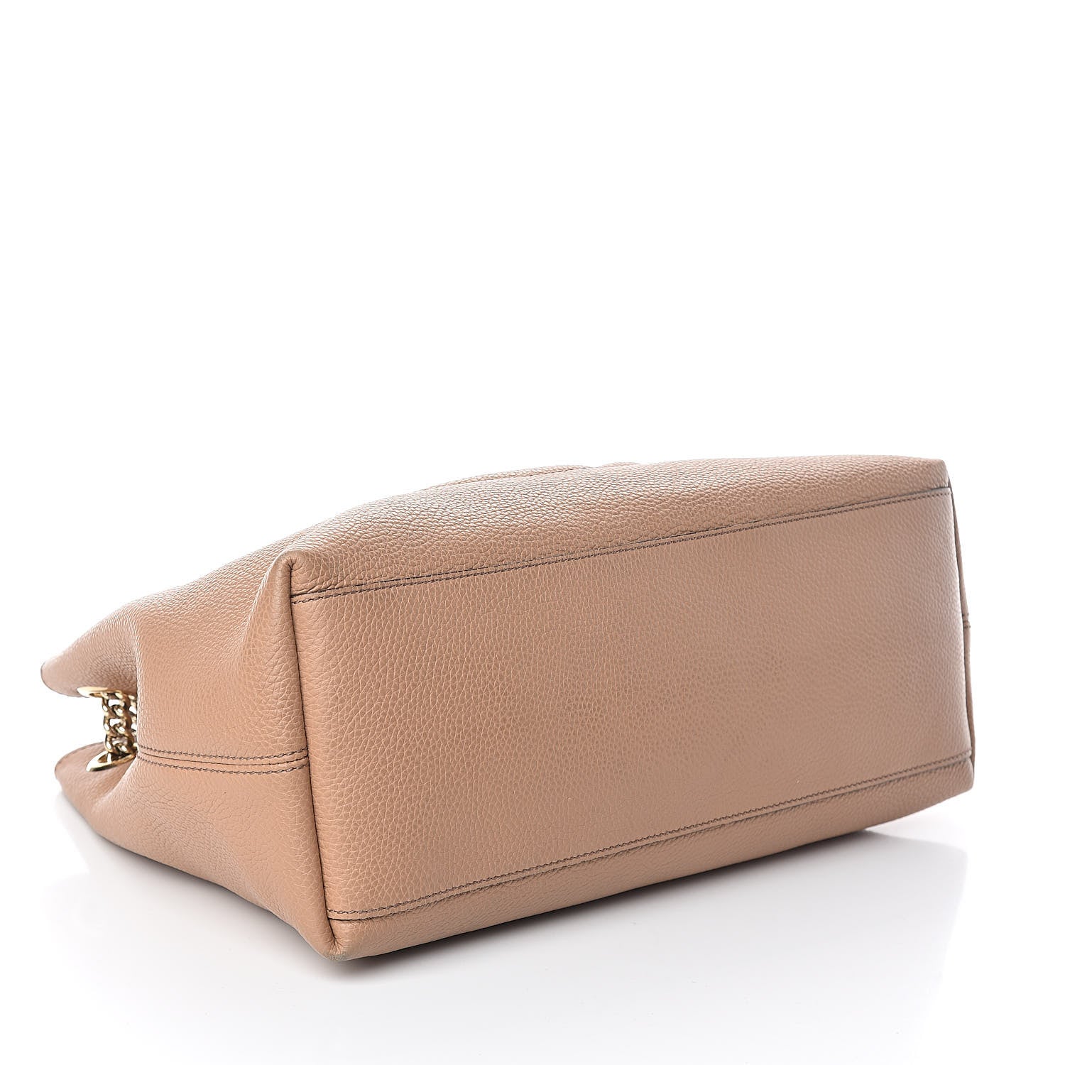 Gucci Pebbled Calfskin Medium Soho Chain Shoulder Bag Rose Beige 4 of 10