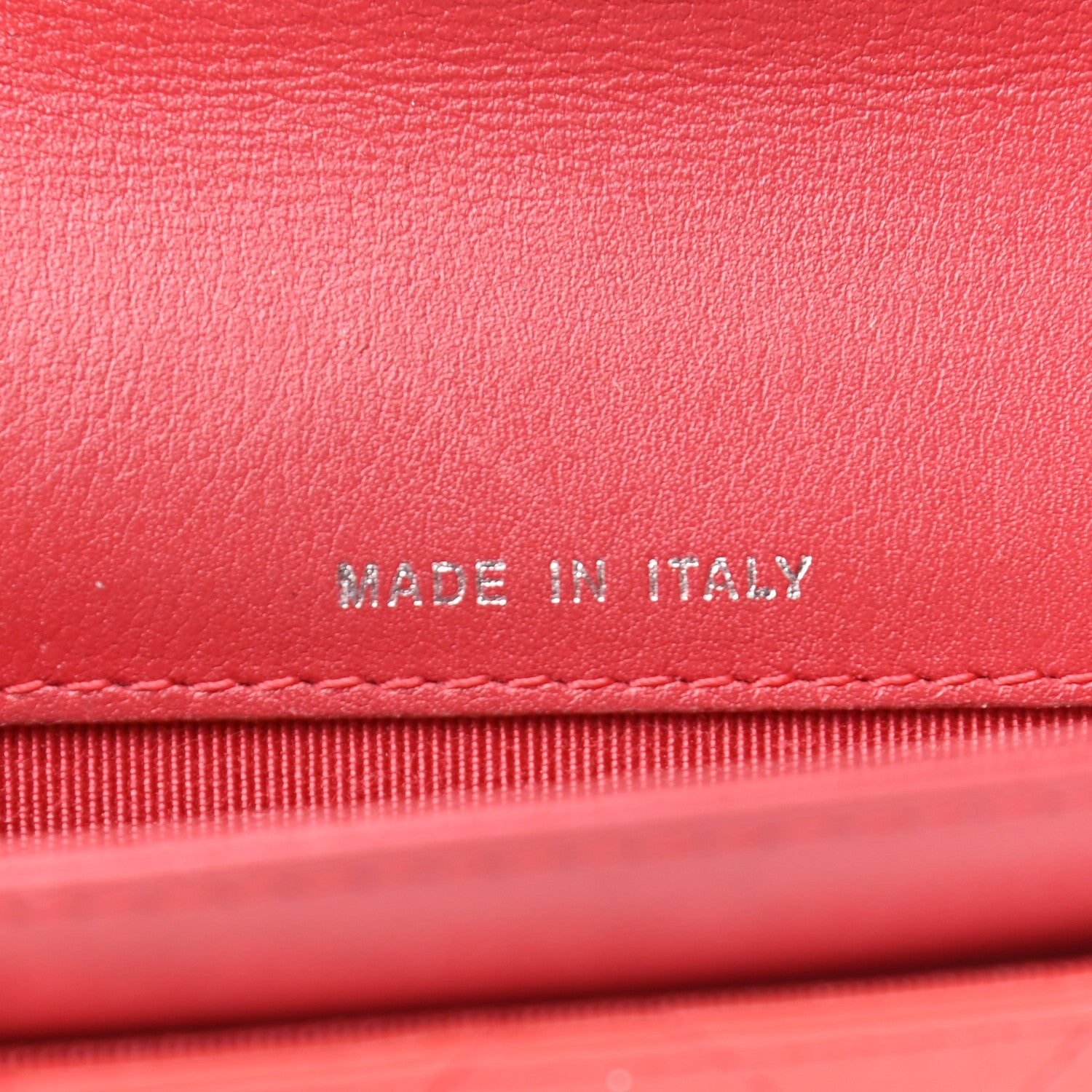 Chanel Patent Quilted Card Holder Wallet Coral 7 of 10