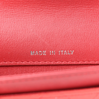 Chanel Patent Quilted Card Holder Wallet Coral 7 of 10