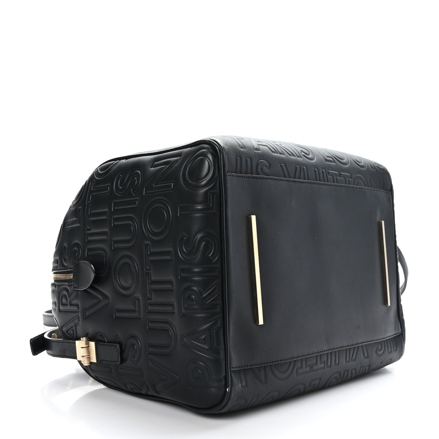 Calfskin Embossed Speedy Cube 30 Black