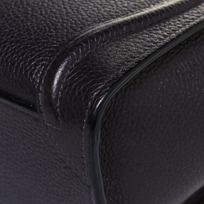 Celine Drummed Calfskin Nano Luggage Liquorice 11 of 14