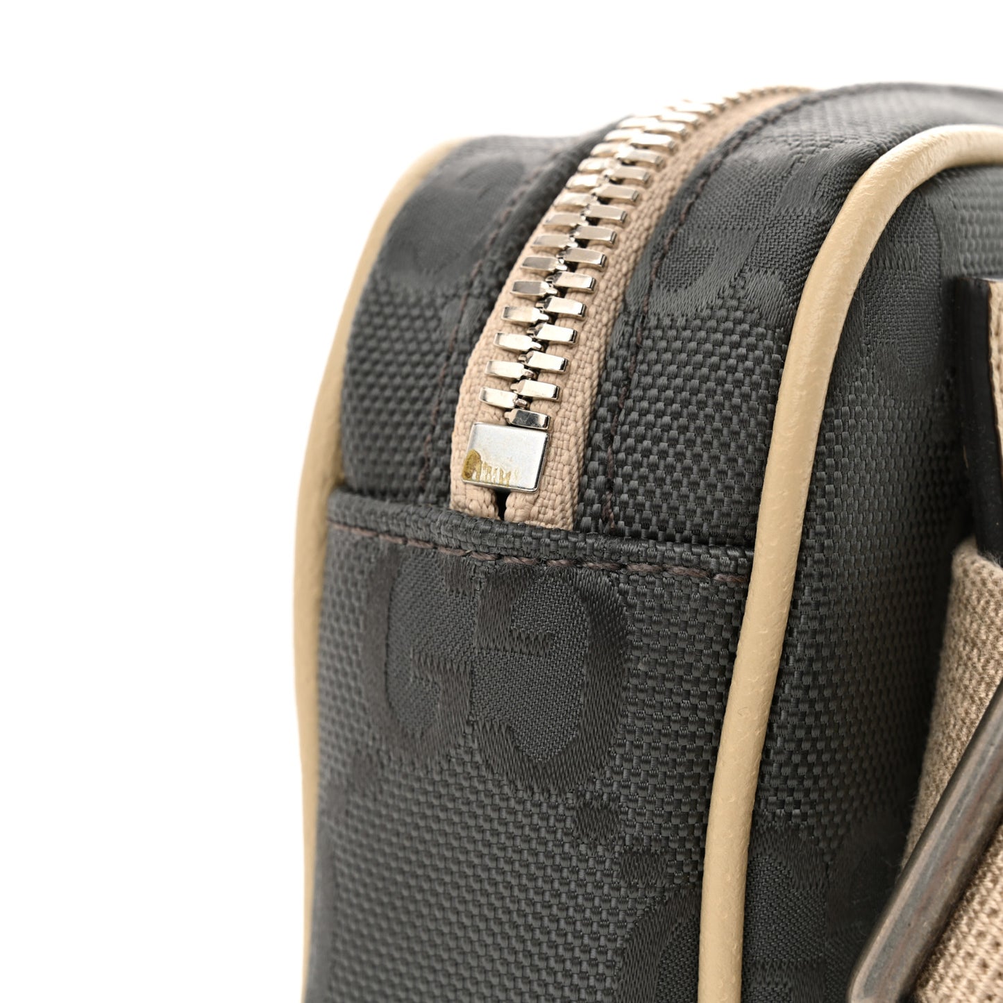 Econyl Nylon Monogram Off The Grid Belt Bag Graphite Grey New Plaster