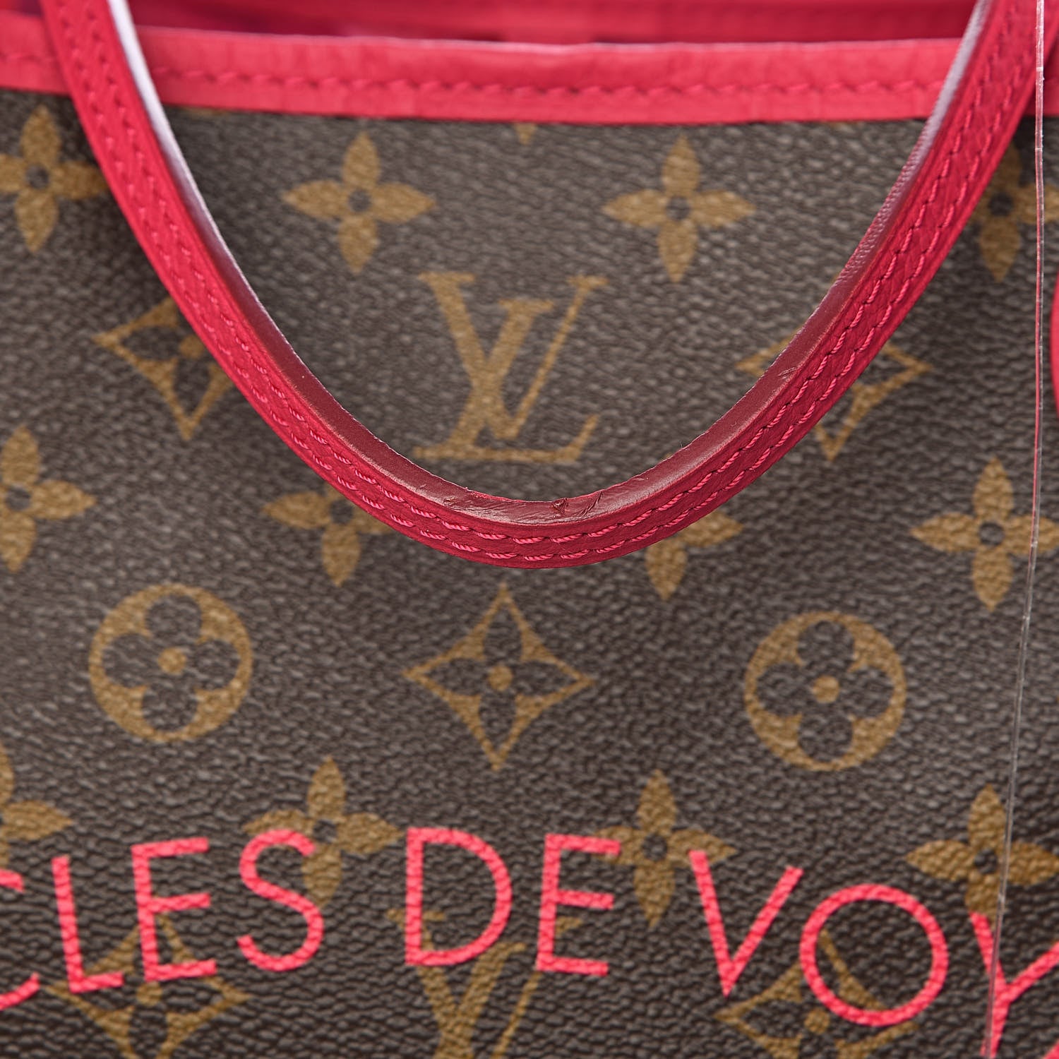 Louis Vuitton Monogram Articles de Voyage Ikat Neverfull GM Rose Indien 9 of 12