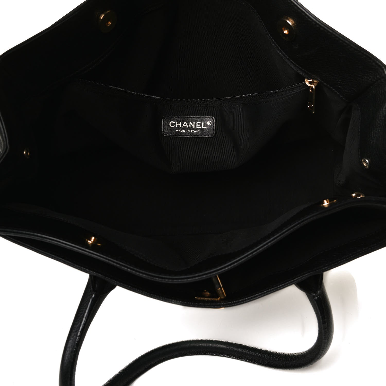 Chanel Calfskin Cerf Executive Shopper Tote Black 5 of 16