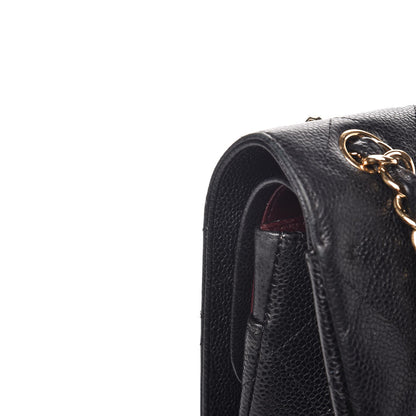 Chanel Caviar Quilted Jumbo Double Flap Black 11 of 13