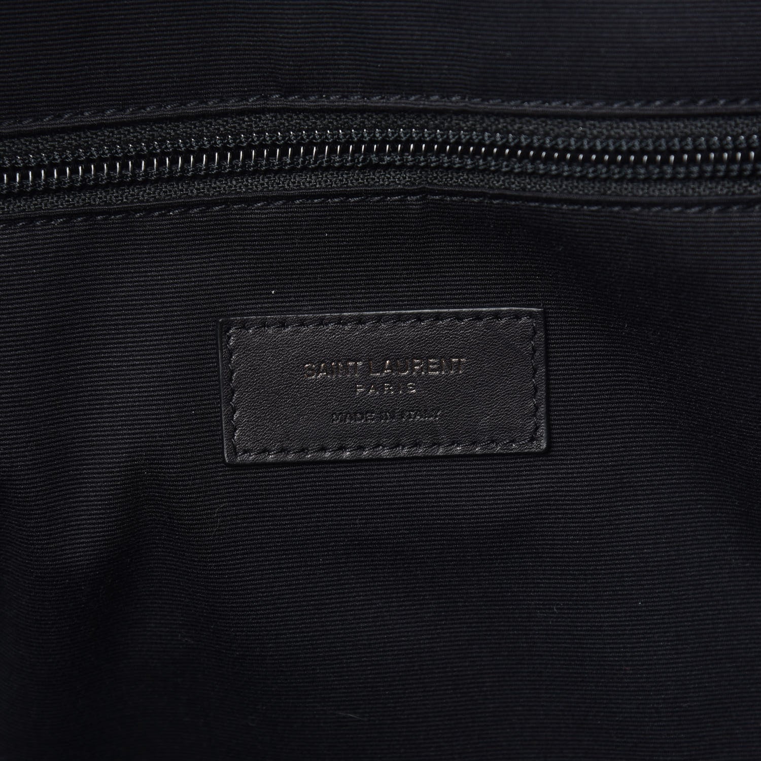 Saint Laurent Glitter Canvas City Gym Duffle Bag Black 5 of 10