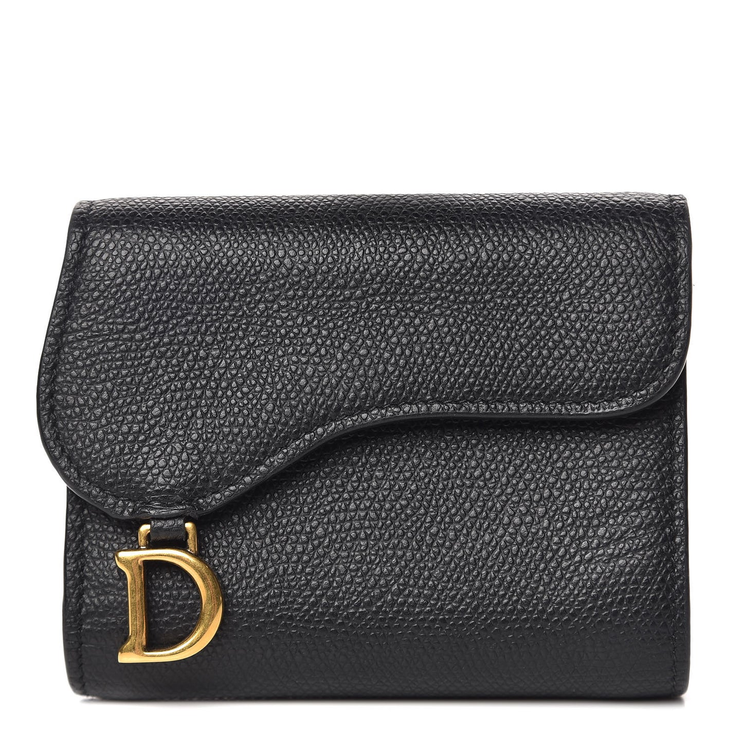 Calfskin Saddle Card Holder Black