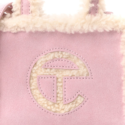 Telfar X UGG Suede Shearling Small Shopping Bag Pink 7 of 9
