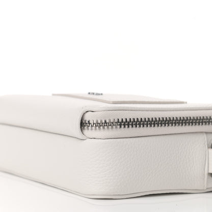 Christian Dior Grained Calfskin Pouch Shoulder Bag Beige 10 of 12