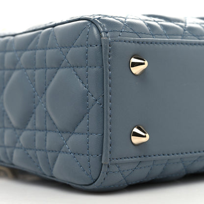 Christian Dior Lambskin Cannage Small Lucky Badges My Lady Dior Cloud Blue 8 of 12