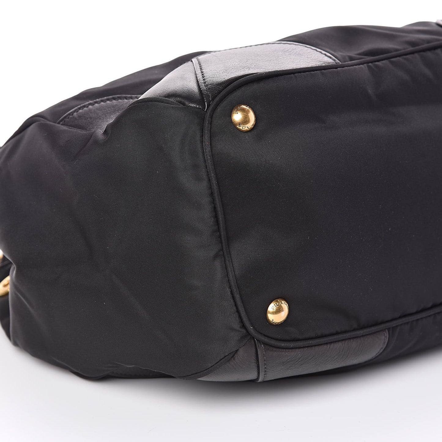 Tessuto Nylon Soft Calfskin Tote Black