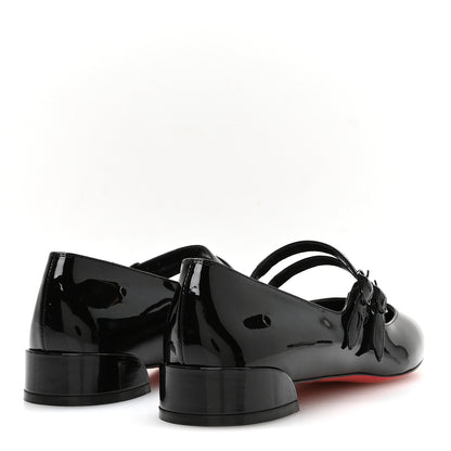 Christian Louboutin Patent Sweet Jane Flats 39 Black 5 of 8