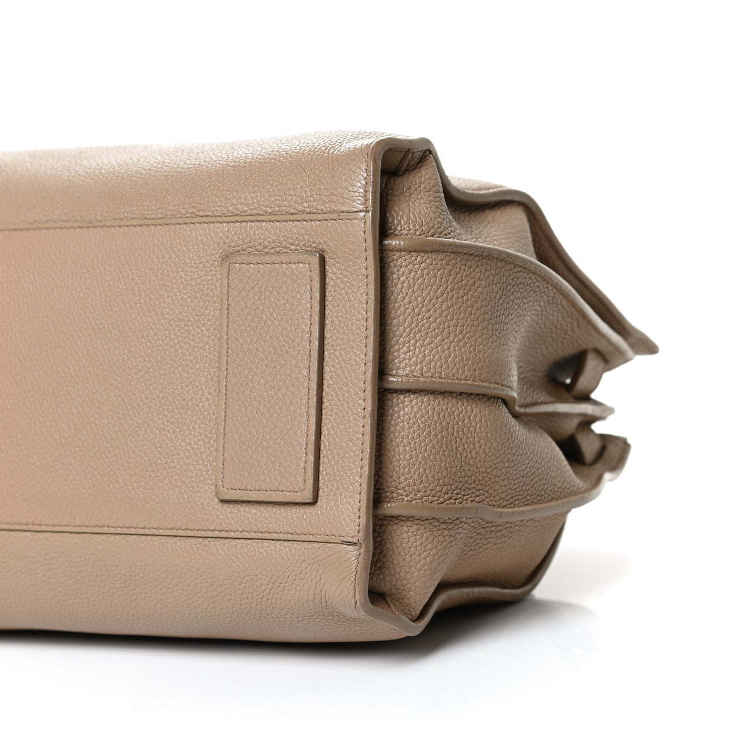 Grained Calfskin Small Supple Sac De Jour Dark Beige