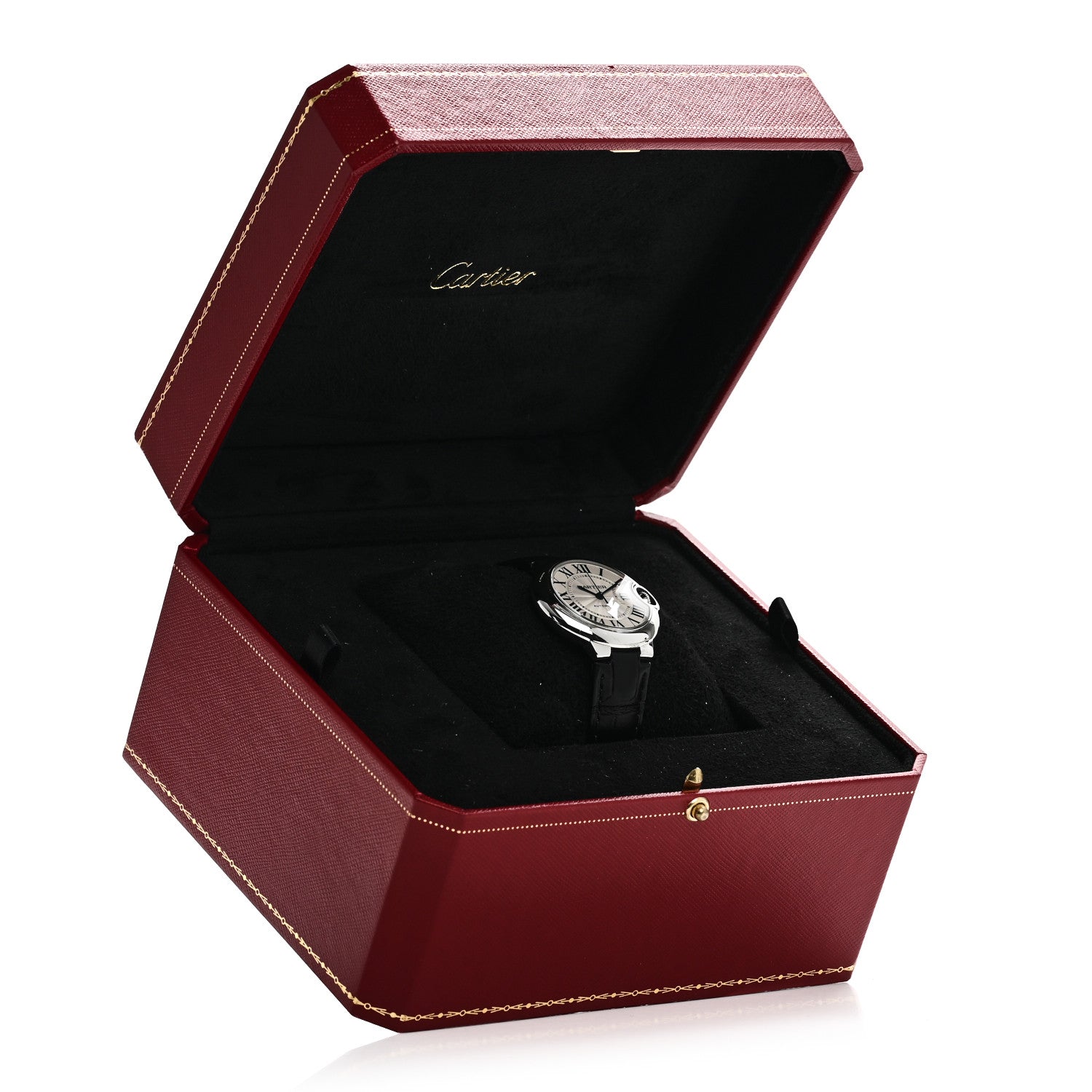 Cartier Stainless Steel Alligator 33mm Ballon Bleu De Cartier Automatic Watch 5 of 5