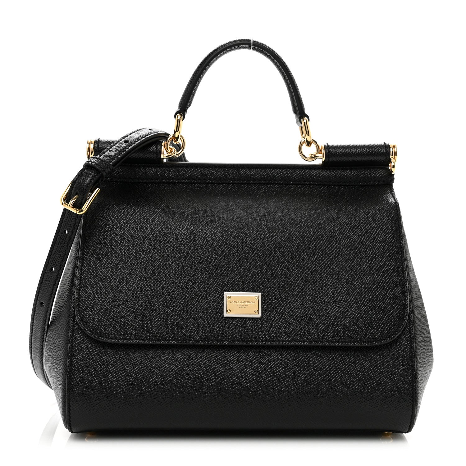 Dolce & Gabbana Dauphine Medium Miss Sicily Satchel Black 1 of 9