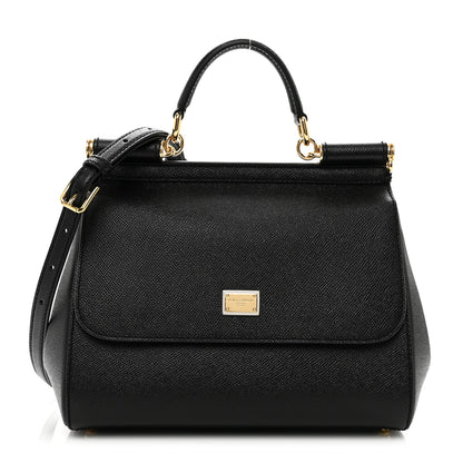 Dolce & Gabbana Dauphine Medium Miss Sicily Satchel Black 1 of 9