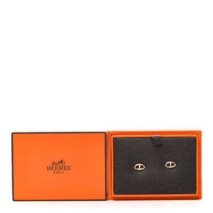 Hermes 18K Rose Gold TPM Farandole Stud Earrings 4 of 4