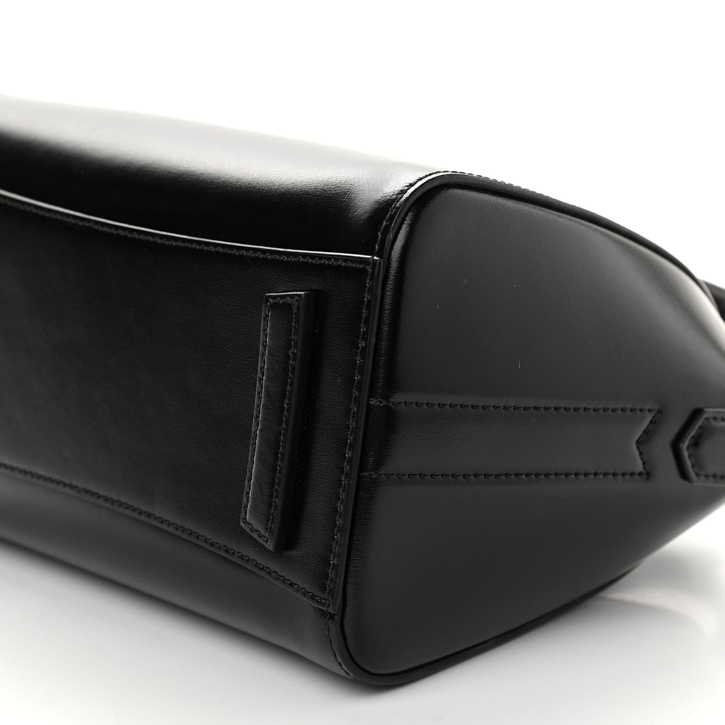 Shiny Lord Calfskin Mini Antigona Black