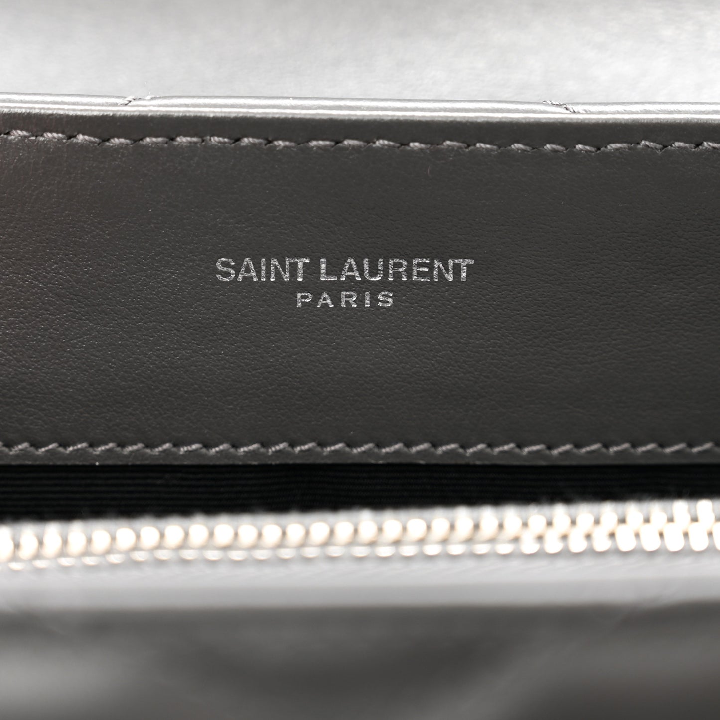 Calfskin Y Quilted Monogram Small Loulou Chain Satchel Storm