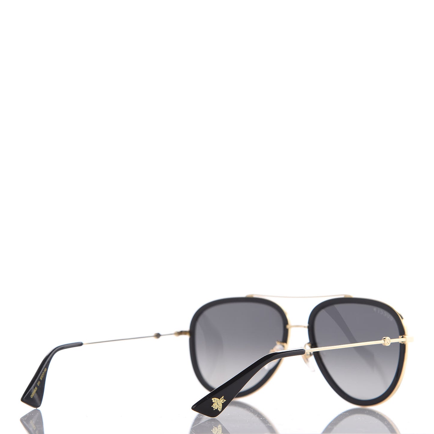 Aviator Sunglasses GG0062S Black Gold