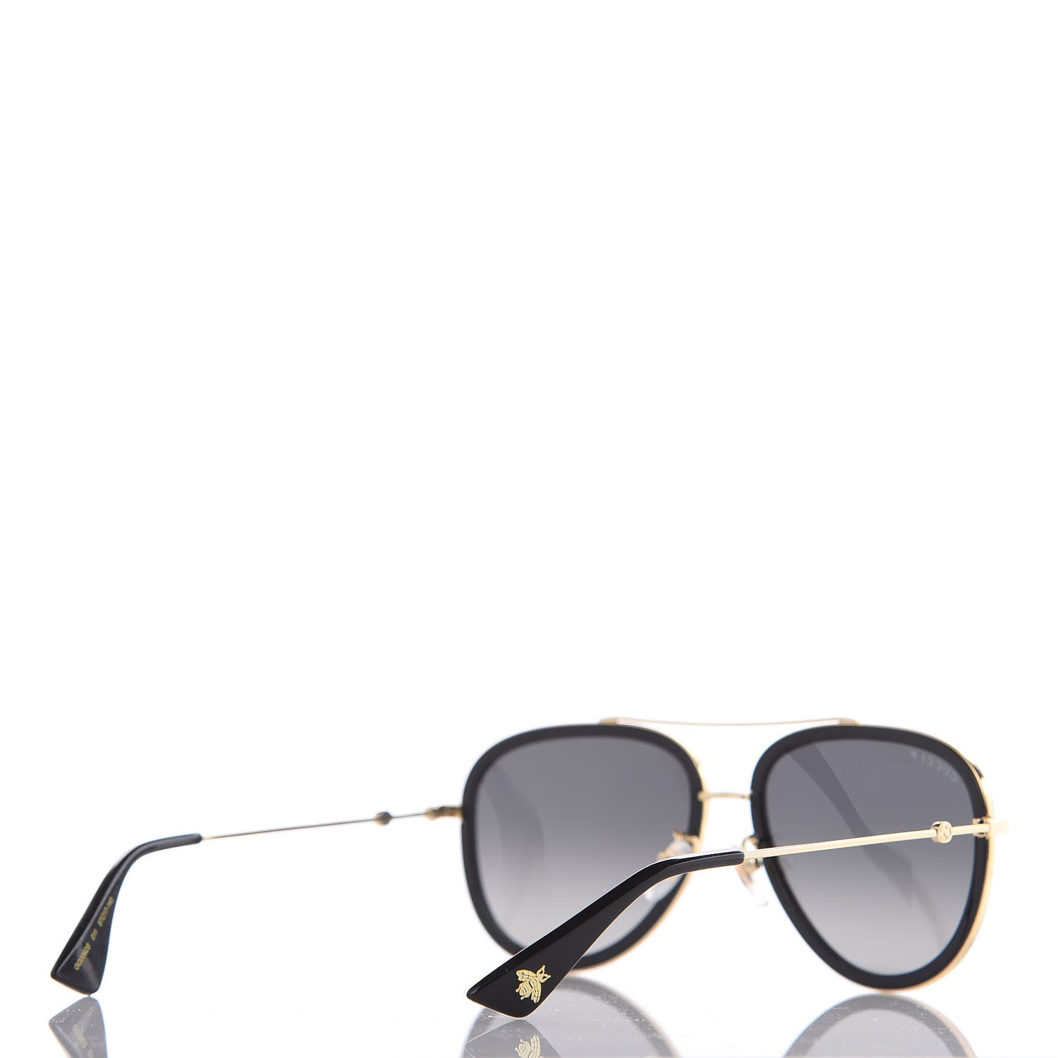 Gucci Aviator Sunglasses GG0062S Black Gold 3 of 7