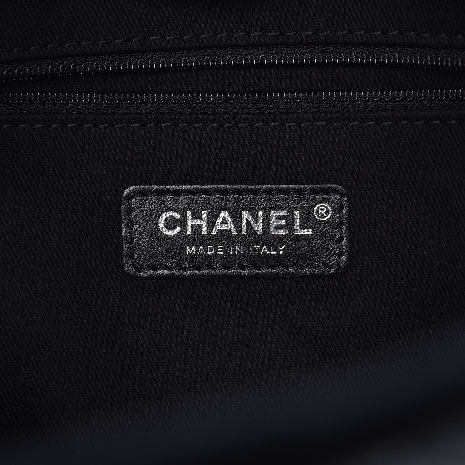 Chanel Canvas Small Deauville Tote Charcoal 6 of 8