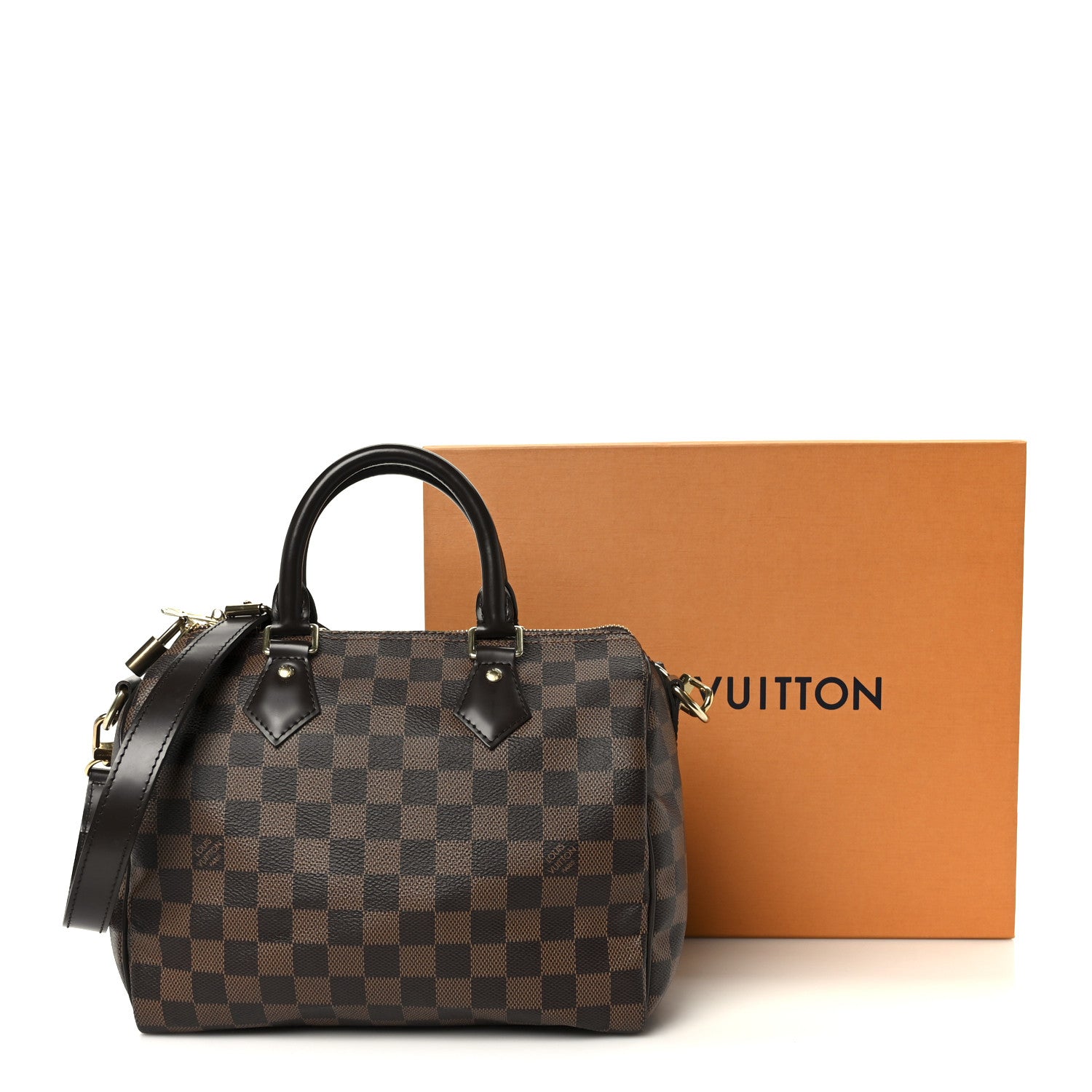 Louis Vuitton Damier Ebene Speedy Bandouliere 25 11 of 11