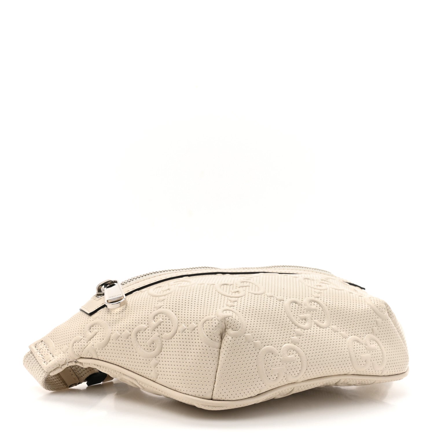Gucci Calfskin GG Tennis Embossed Belt Bag Mystic White 4 of 10