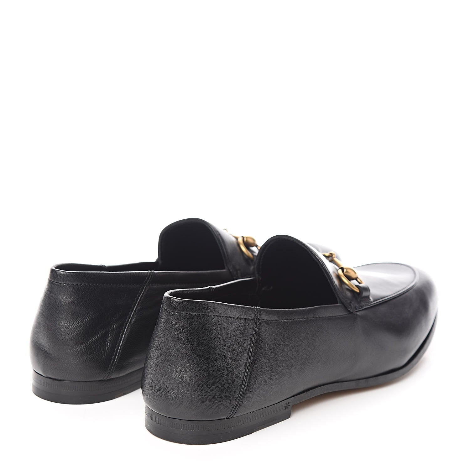 Gucci Lambskin Mens Brixton Horsebit Loafers 6 Black 4 of 9
