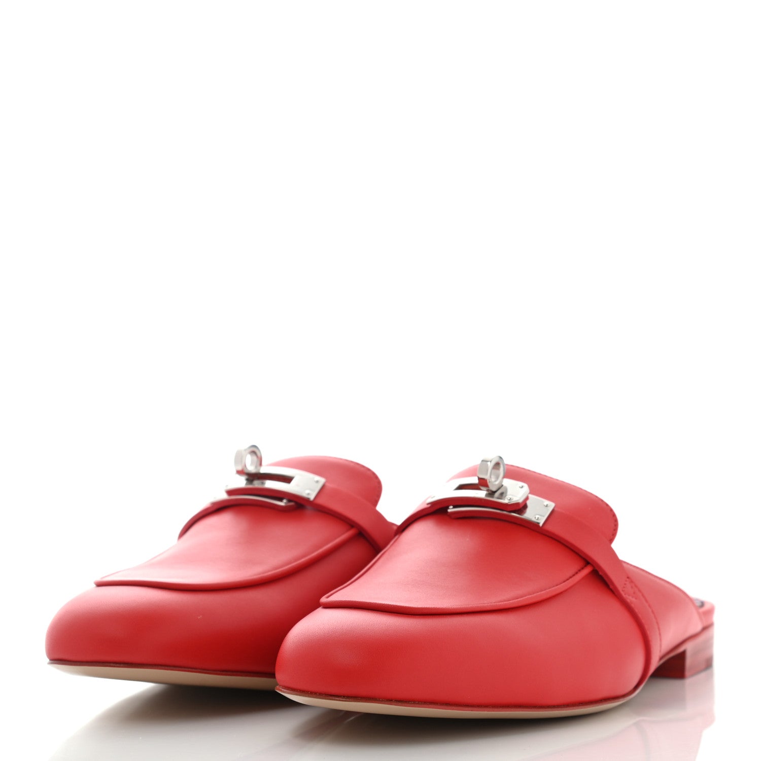 Hermes Calfskin Oz Mules 38 Pavot 3 of 8