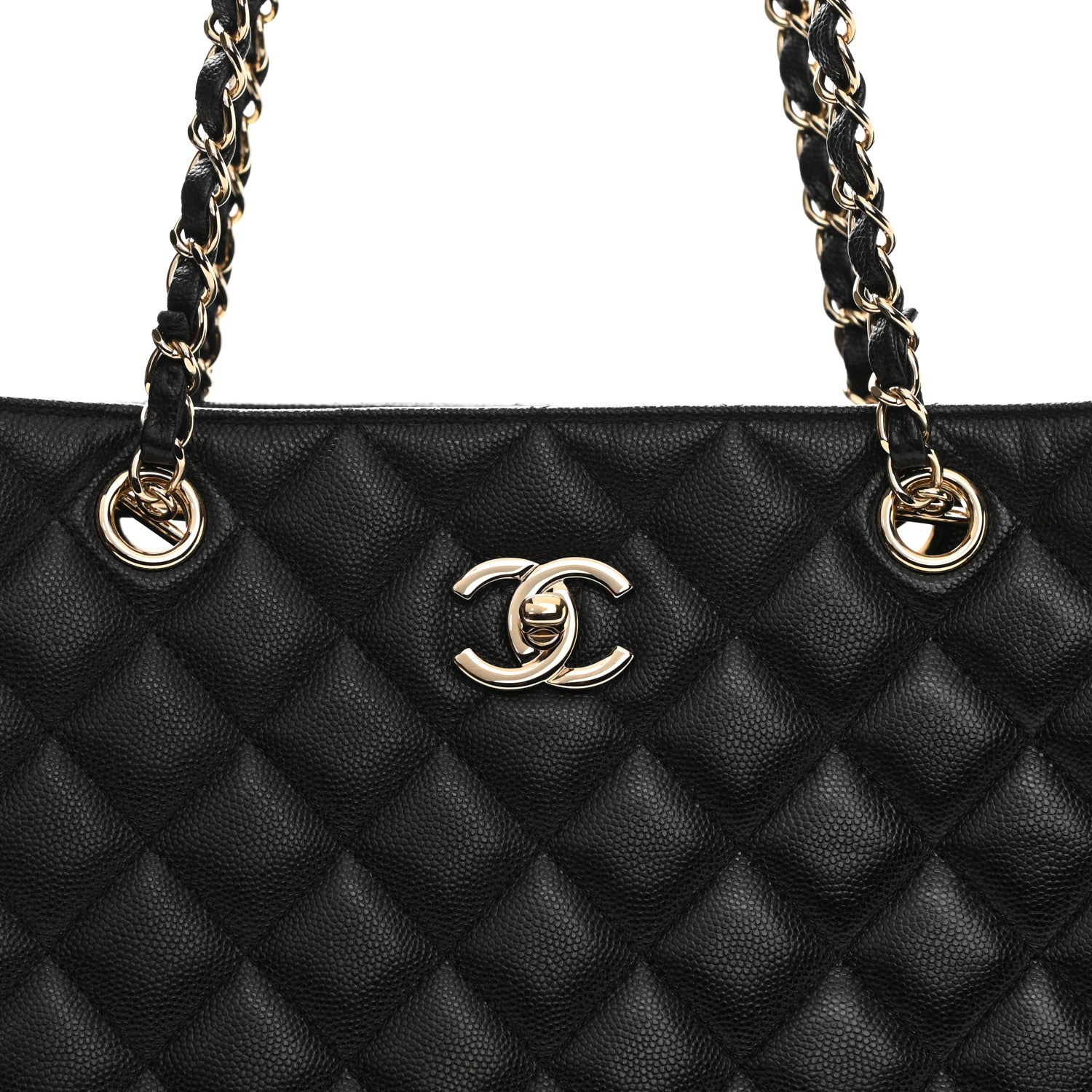 Chanel Caviar Quilted Large Shopping Tote Black 8 of 10