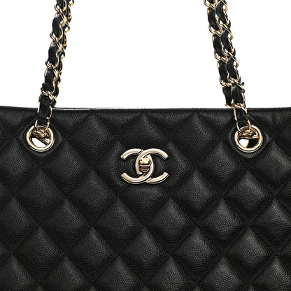 Chanel Caviar Quilted Large Shopping Tote Black 8 of 10