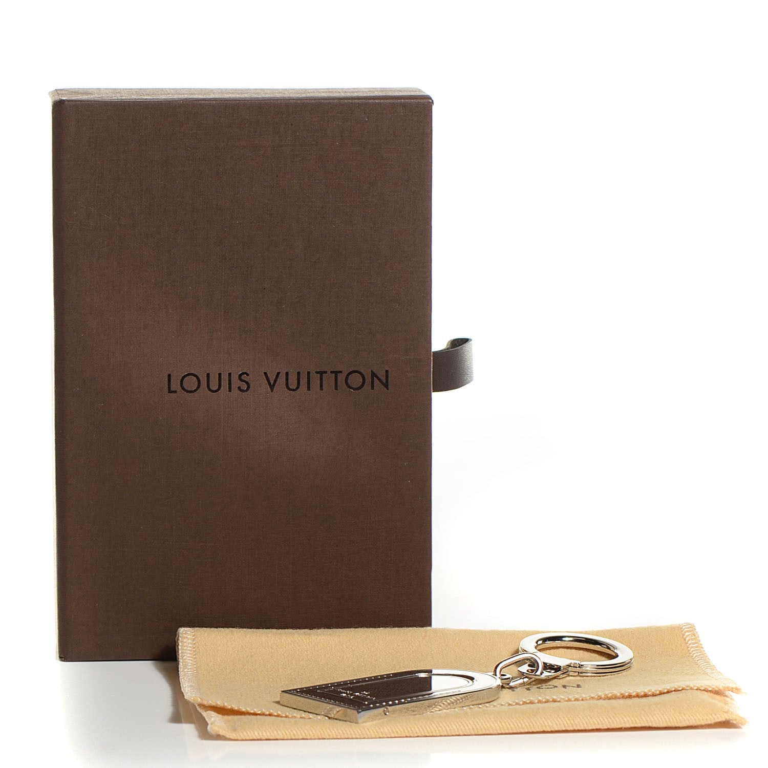 Louis Vuitton Luggage Tag Key Holder Silver 5 of 5
