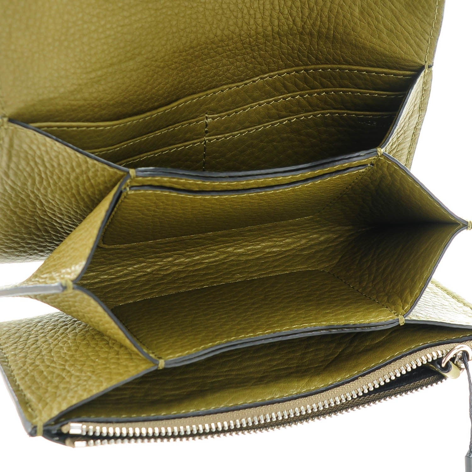 Burberry Brit Leather Barnet Traveller Wallet Olive 5 of 8