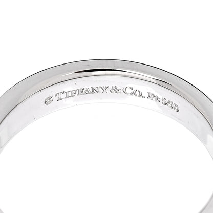 Tiffany Platinum 4mm Together Double Milgrain Band Ring 53 6.5 4 of 4