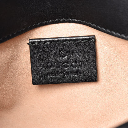 Gucci Calfskin Matelasse Super Mini GG Marmont Shoulder Bag Black 6 of 13