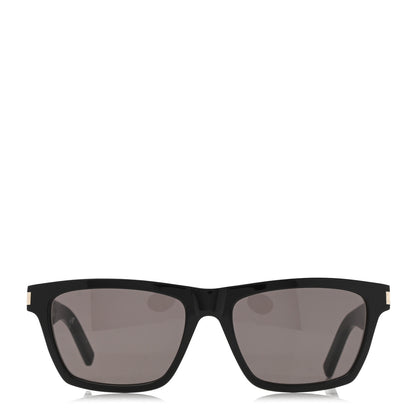 Saint Laurent Acetate Flat Top SL1 Sunglasses Black White 2 of 9