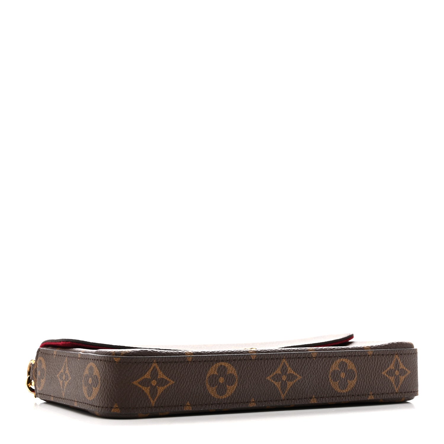 Louis Vuitton Monogram Pochette Felicie Chain Wallet Fuchsia 5 of 14