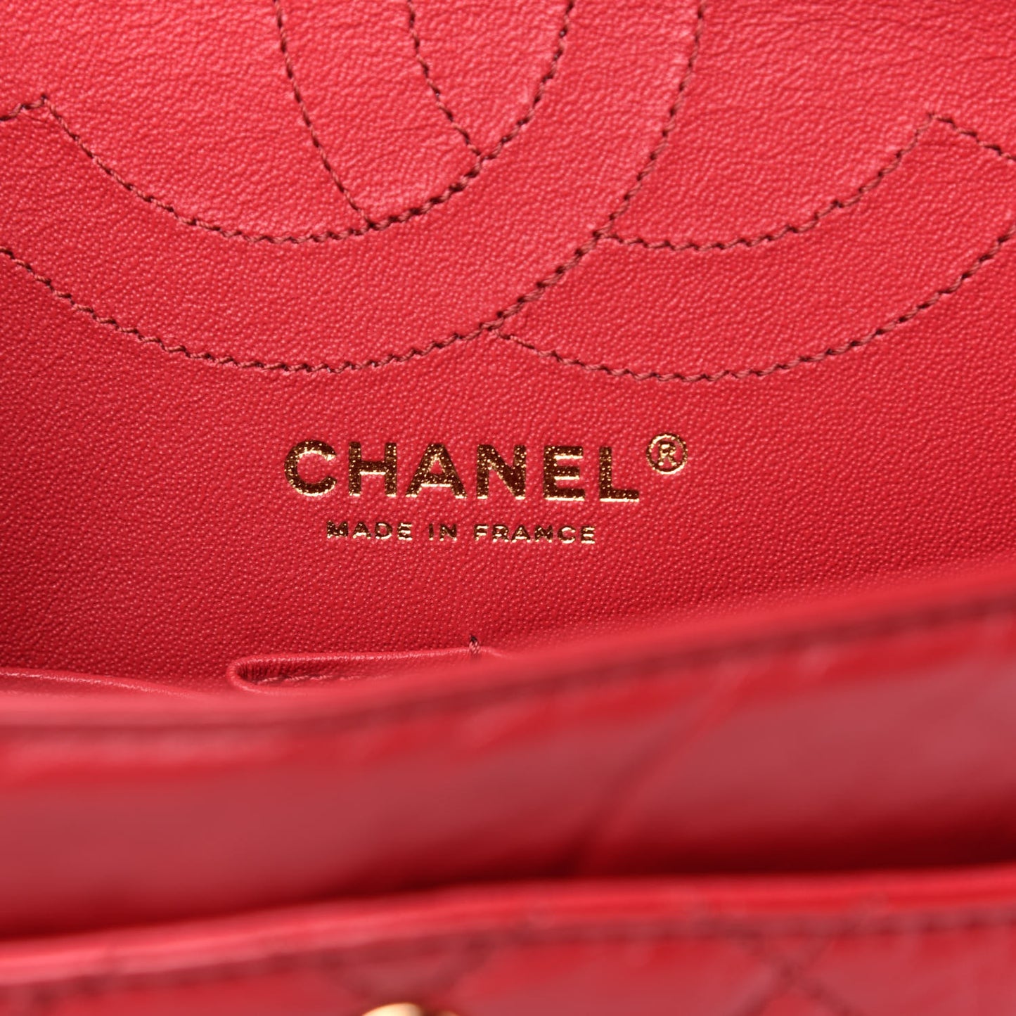 Aged Calfskin Quilted 2.55 Reissue 225 Flap Red