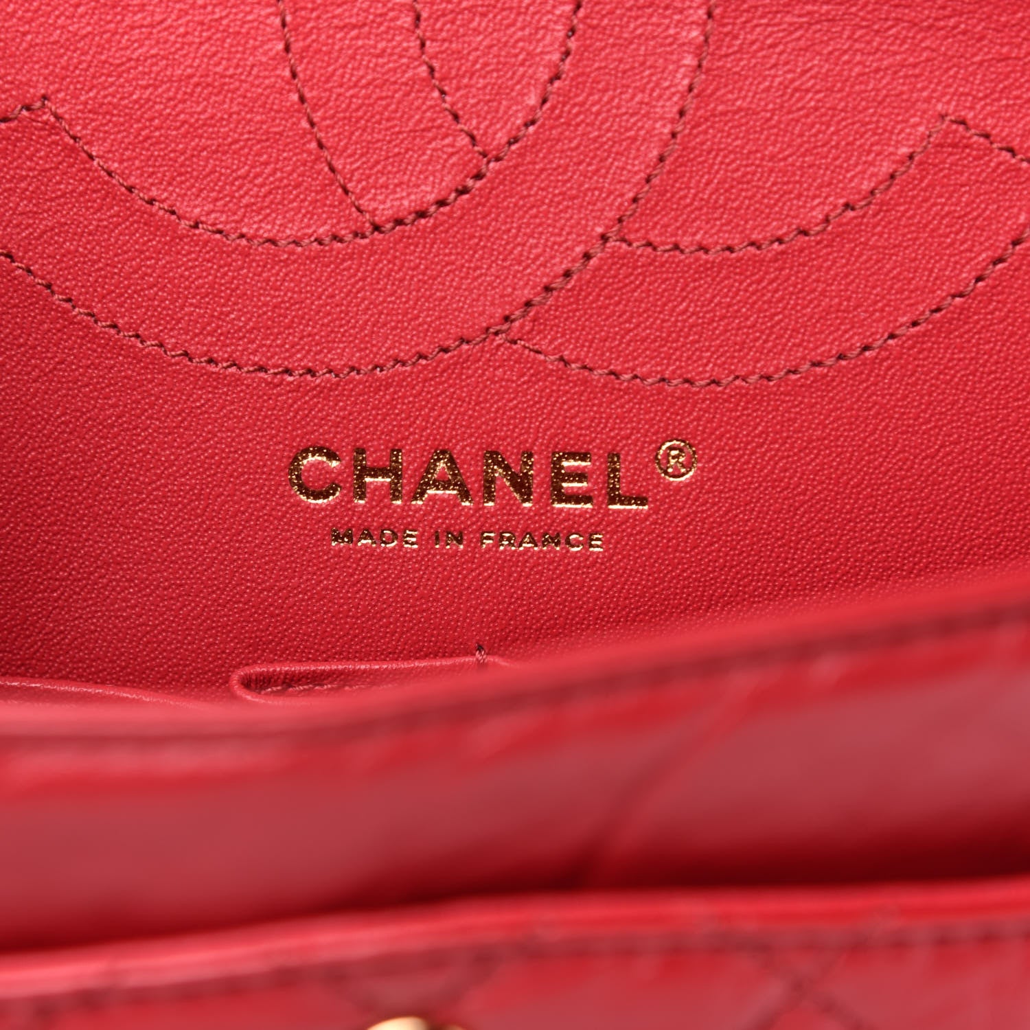 Chanel Aged Calfskin Quilted 2.55 Reissue 225 Flap Red 7 of 12