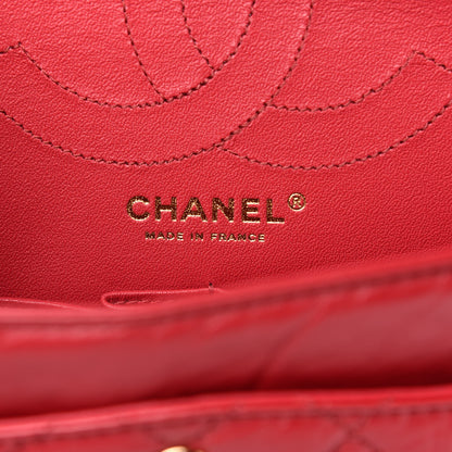 Chanel Aged Calfskin Quilted 2.55 Reissue 225 Flap Red 7 of 12