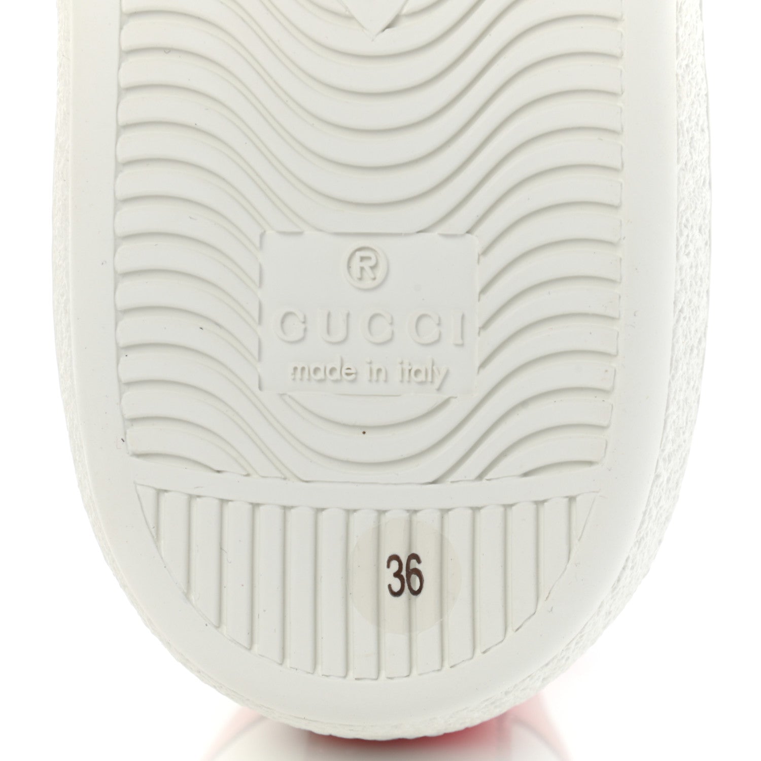 Gucci Calfskin Ayers Web Crystal LOVED Womens New Ace Sneakers 36 White 6 of 12