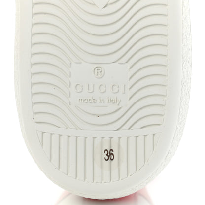Gucci Calfskin Ayers Web Crystal LOVED Womens New Ace Sneakers 36 White 6 of 12
