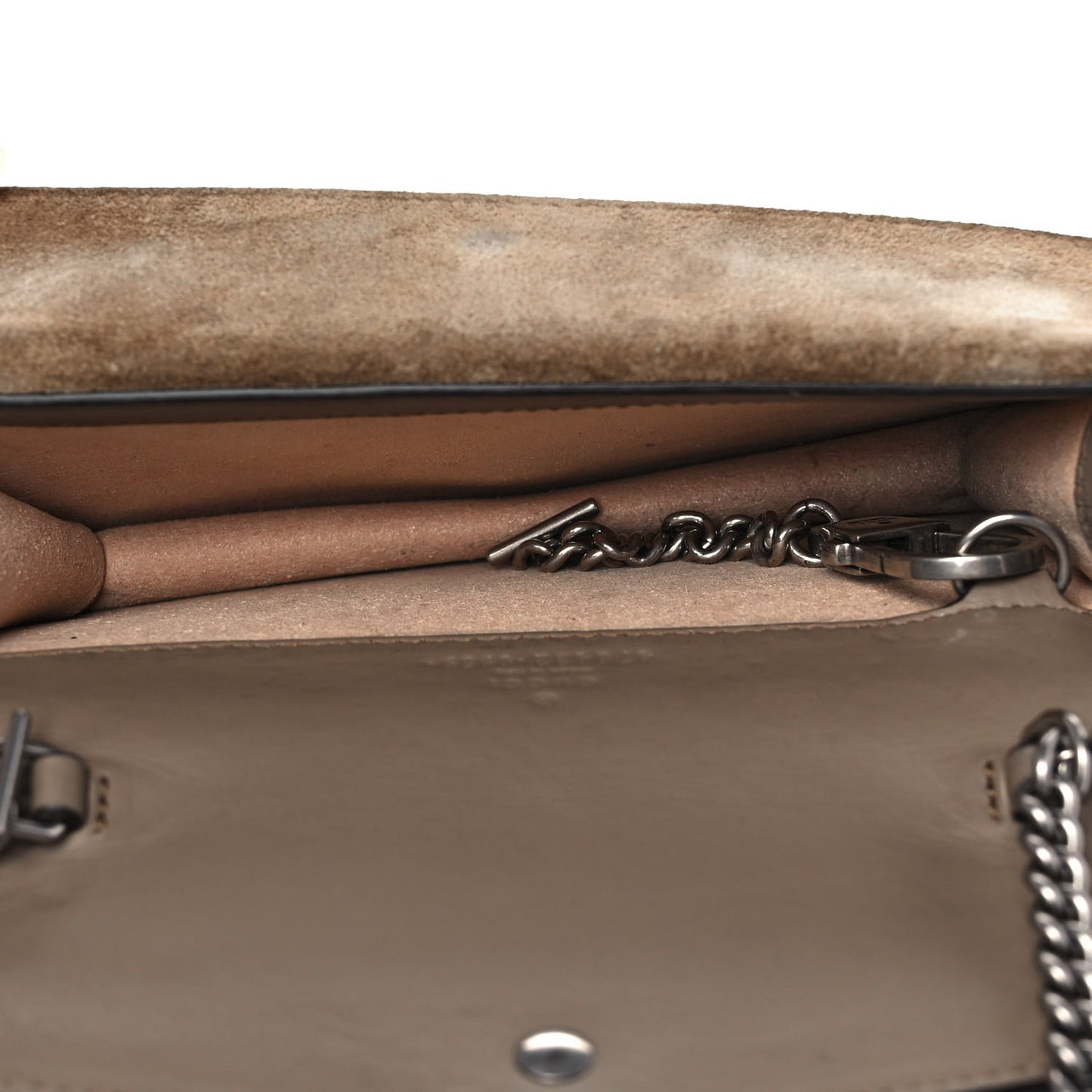 GG Supreme Monogram Super Mini Dionysus Shoulder Bag Taupe