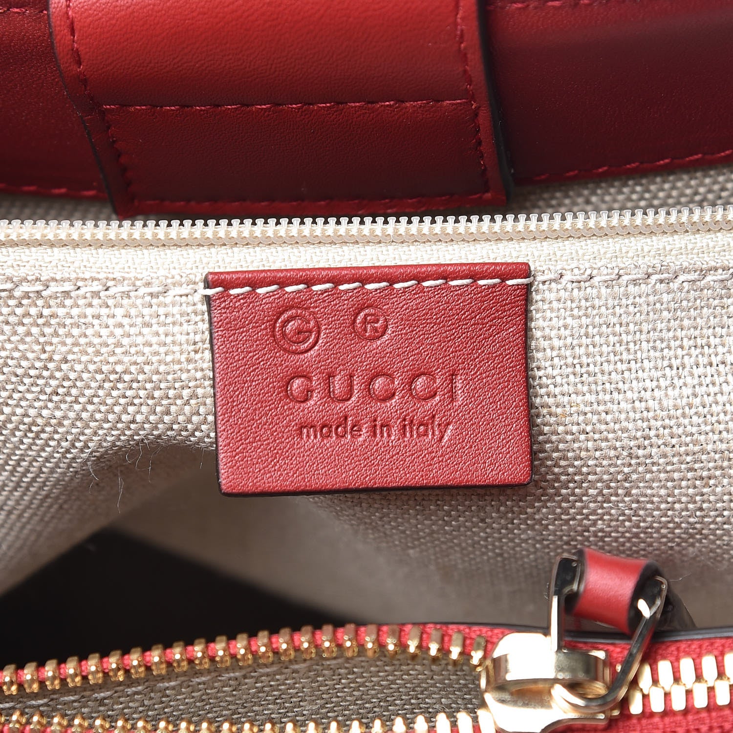 Gucci Soft Microguccissima Large Tote Red 7 of 12