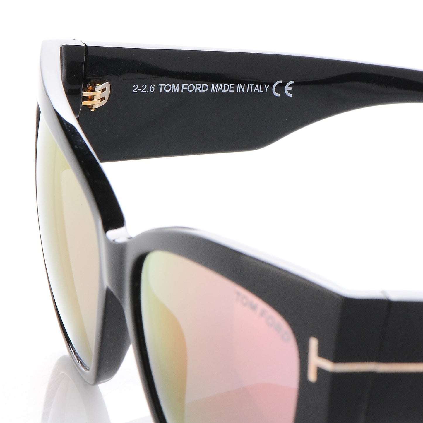 Acetate Anoushka Cat Eye Sunglasses TF371 Black