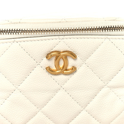 Chanel Caviar Quilted Sweetheart Belt Bag White 8 of 10