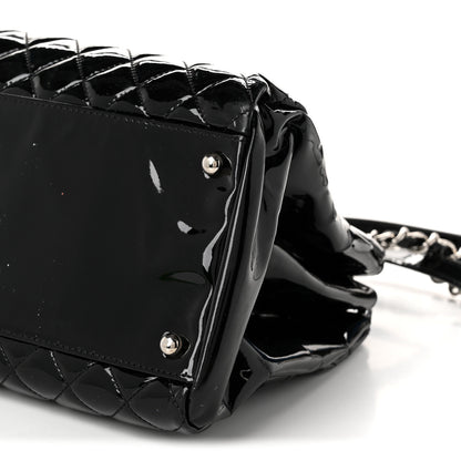 Chanel Patent Quilted Large Just Mademoiselle Bowling Bag Black 10 of 10