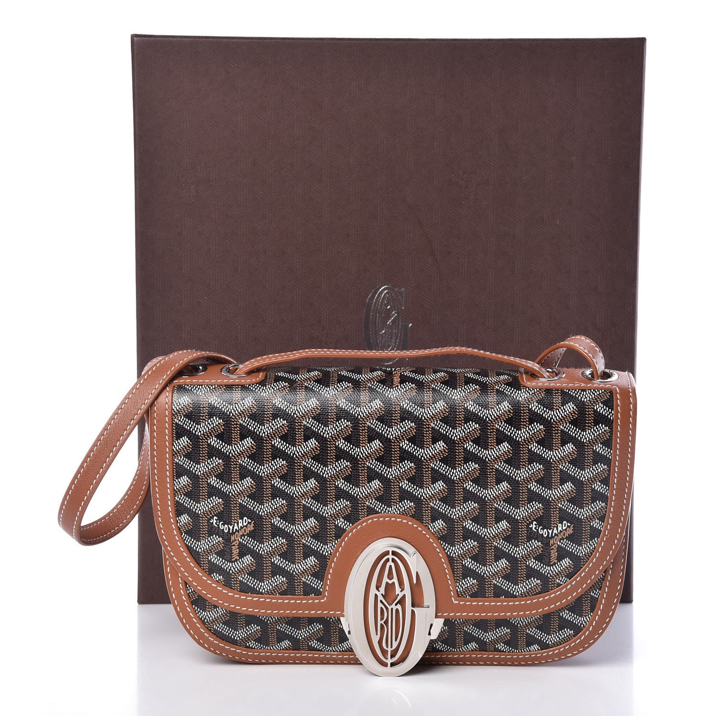 Goyardine 233 PM Shoulder Bag Black Gold